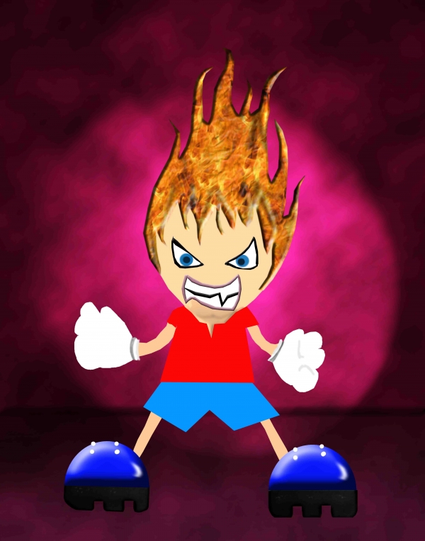 Creation of Angry Cartoon: Step 1